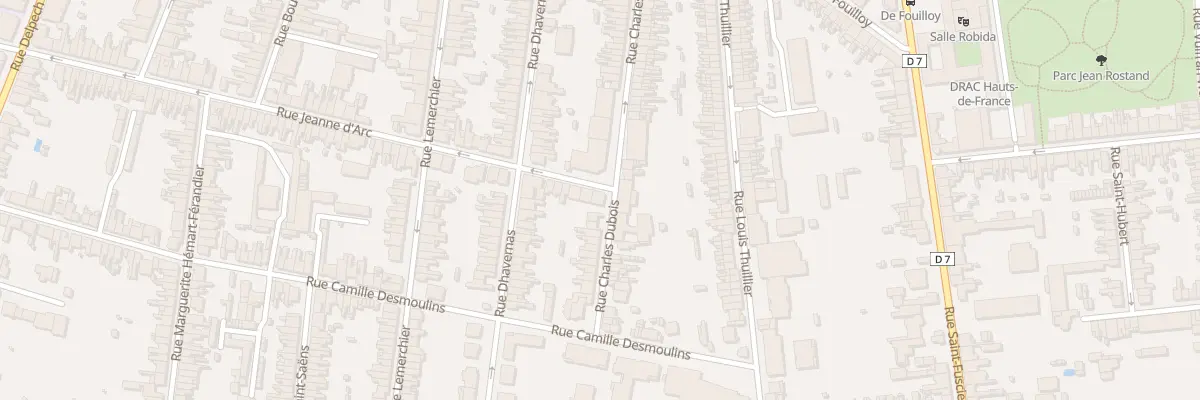 Plan du 160 Rue Charles Dubois à Amiens