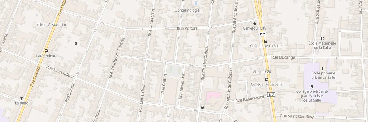 Plan du 23 Rue Morgan à Amiens