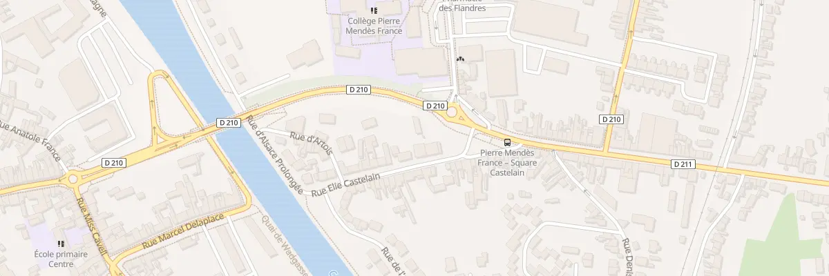 Plan du 4 Rue Elie Castelain à Arques