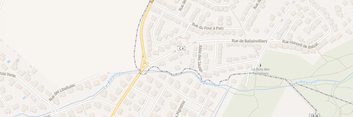 Plan du 87 Rue de Ballainvilliers à Longjumeau
