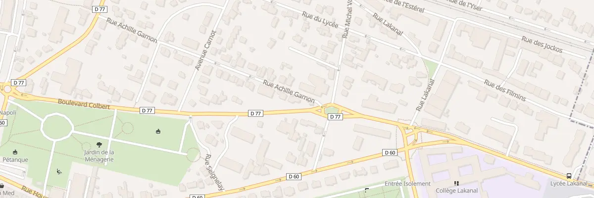 Plan du 43 Bd Colbert à Sceaux