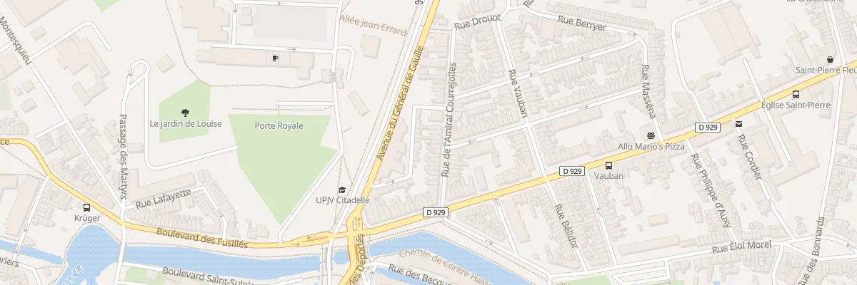 Plan du 25 Rue Amiral Courrejolles à Amiens