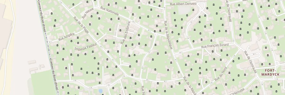 Plan du 17 Rue Felix Faure Fort Mardyck à Dunkerque