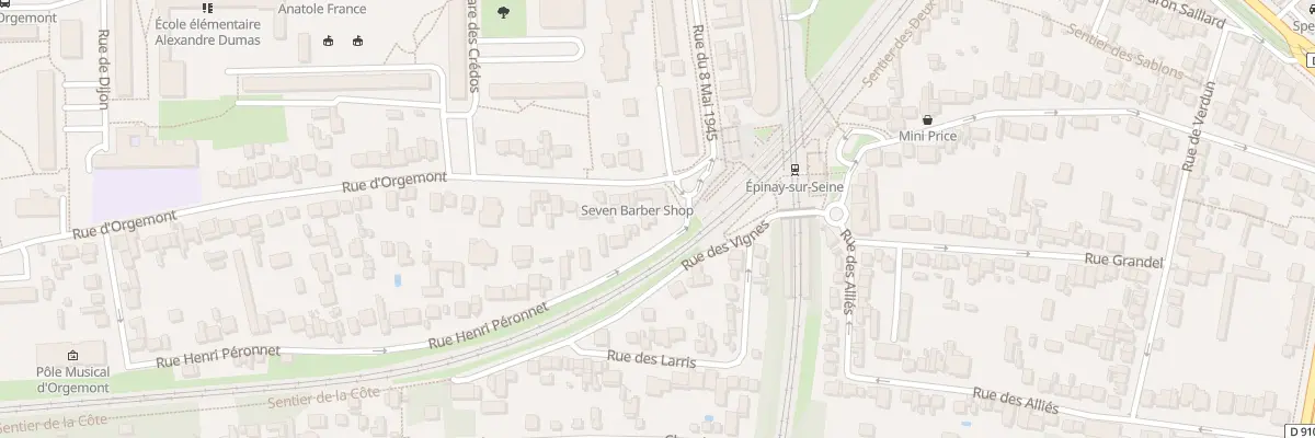 Plan du 2 Rue Henri Peronnet à Épinay-sur-Seine