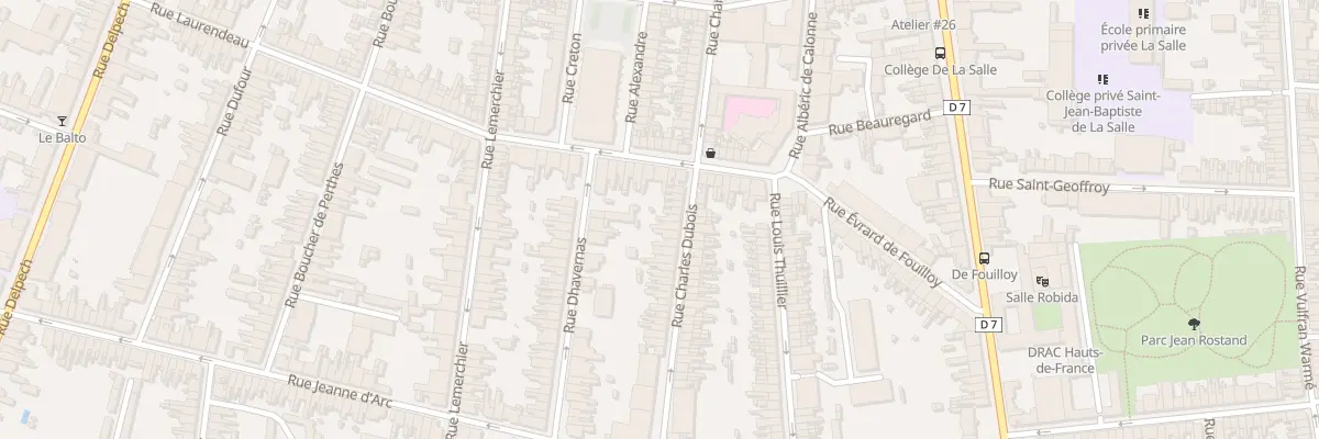 Plan du 74 Rue Charles Dubois à Amiens