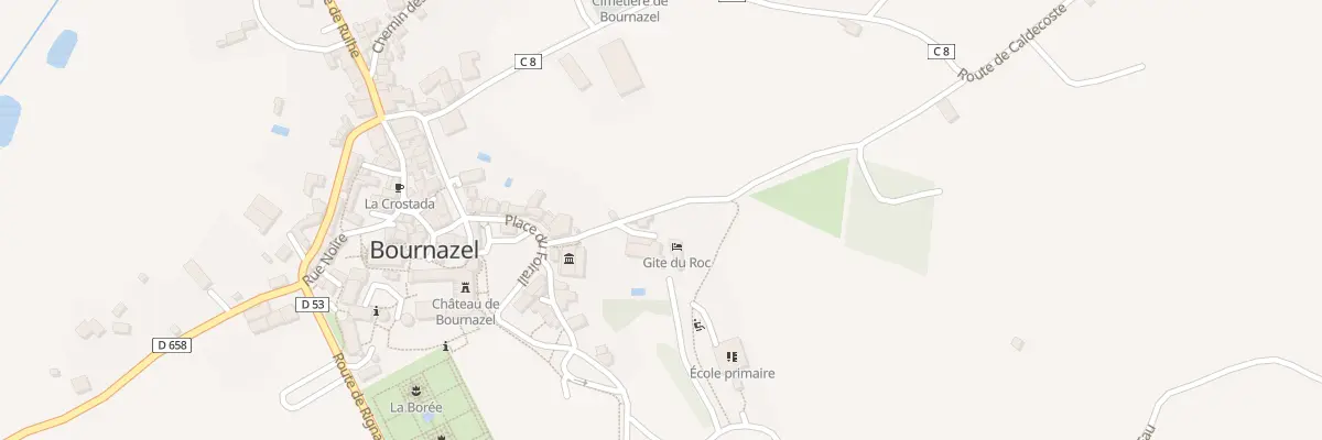 Plan du 74 Che du Roc à Bournazel