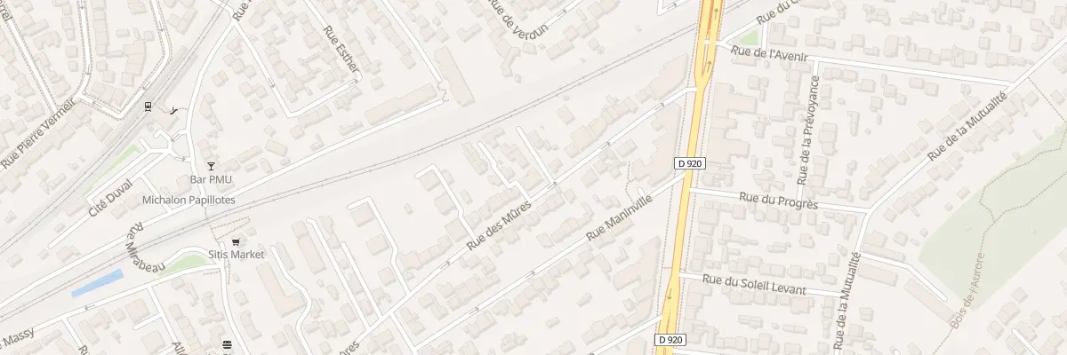 Plan du 28 Rue des Mûres à Antony