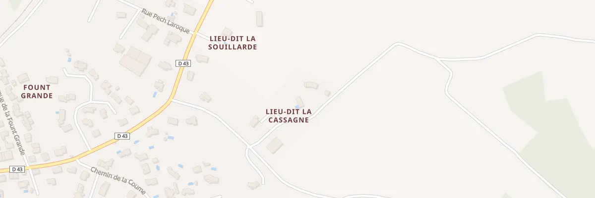 Plan du 7 Cassagne à Pomas