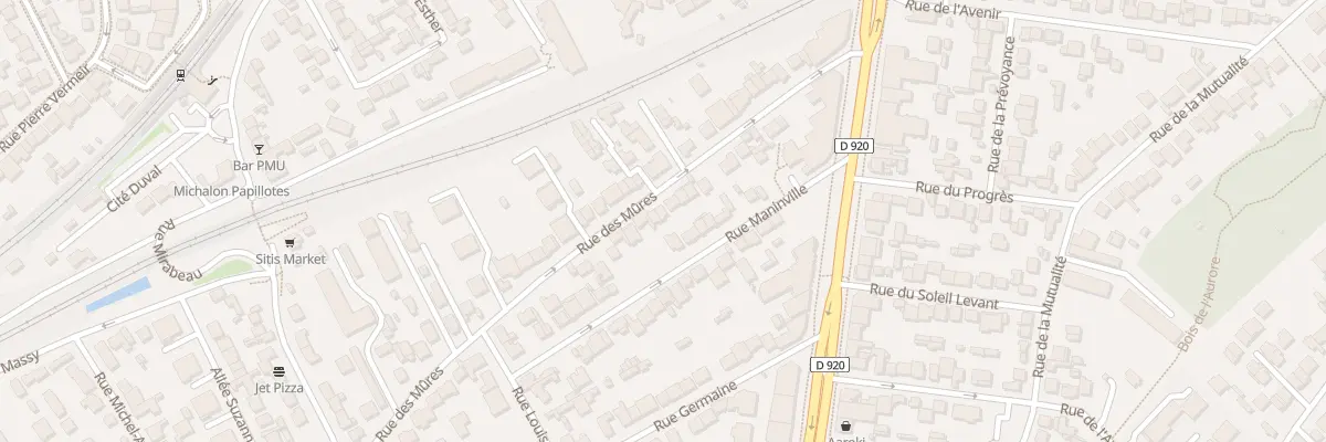 Plan du 25B Rue des Mûres à Antony