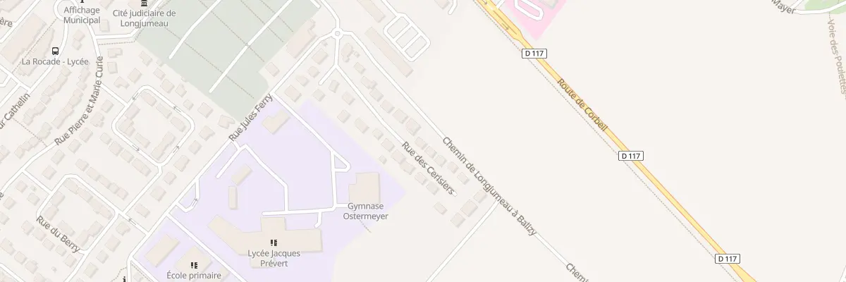 Plan du 8 Rue des Cerisiers à Longjumeau