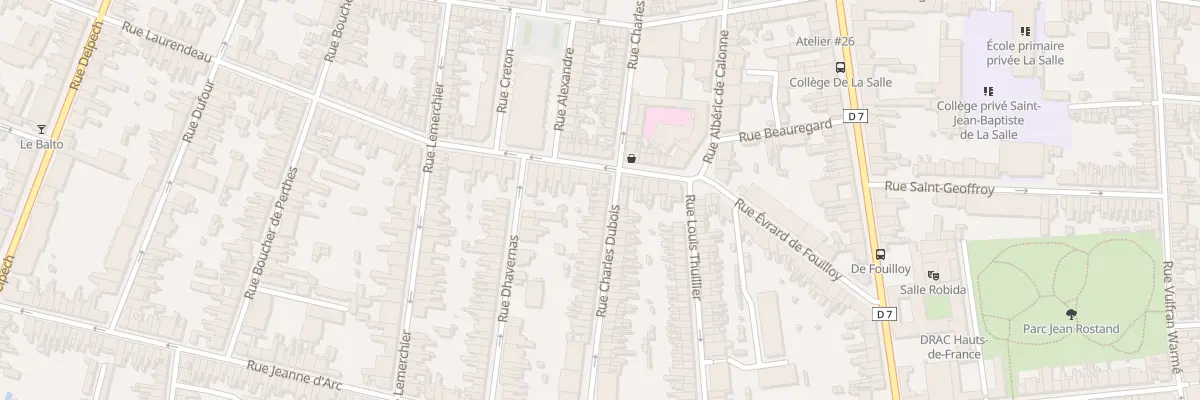 Plan du 68 Rue Charles Dubois à Amiens