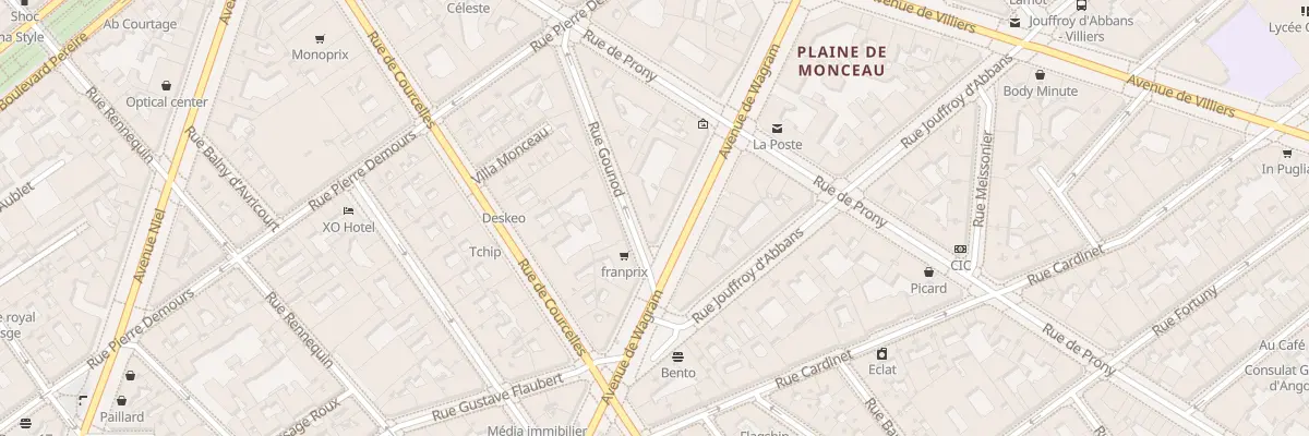 Plan du 123 Av de Wagram à Paris 17e Arrondissement