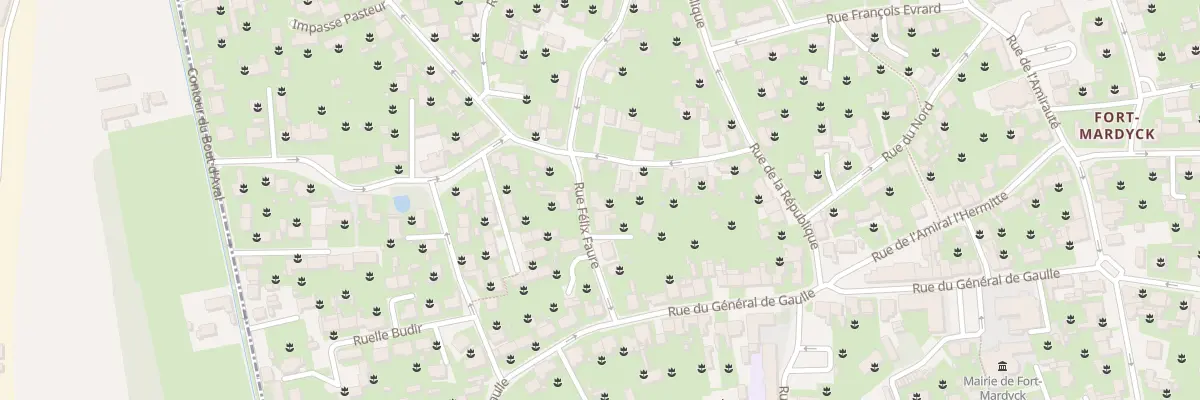 Plan du 10 Rue Felix Faure Fort Mardyck à Dunkerque