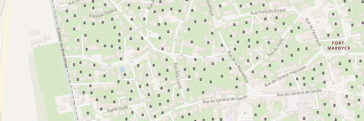 Plan du 12 Rue Felix Faure Fort Mardyck à Dunkerque