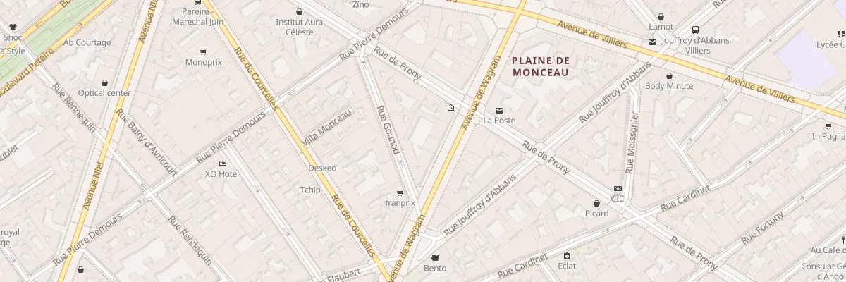 Plan du 125 Av de Wagram à Paris 17e Arrondissement