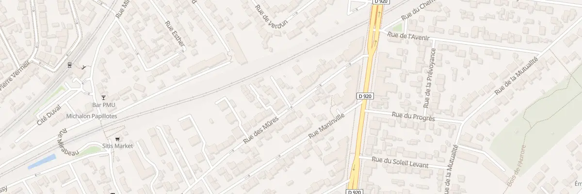 Plan du 26 Rue des Mûres à Antony