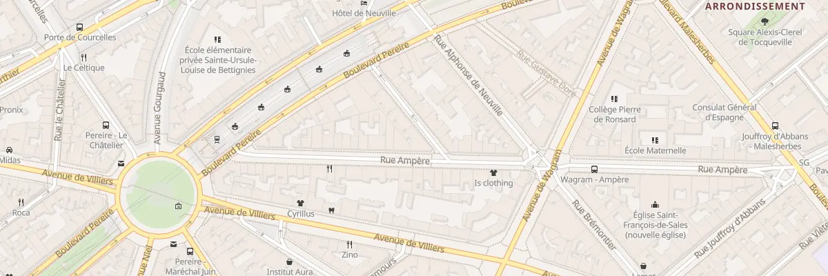 Plan du 42 Rue Ampère à Paris 17e Arrondissement