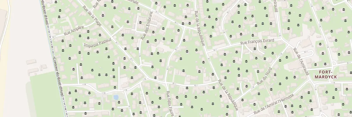 Plan du 16 Rue Felix Faure Fort Mardyck à Dunkerque