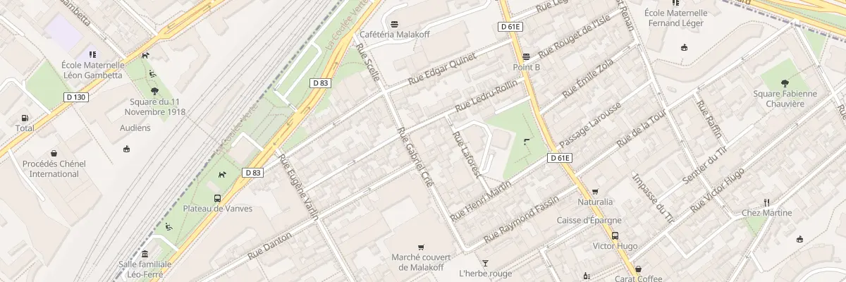 Plan du 11 Rue Ledru Rollin à Malakoff