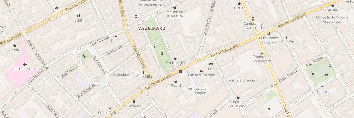Plan du 13 Pl Adolphe Chérioux à Paris 15e Arrondissement