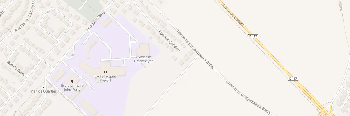 Plan du 16 Rue des Cerisiers à Longjumeau