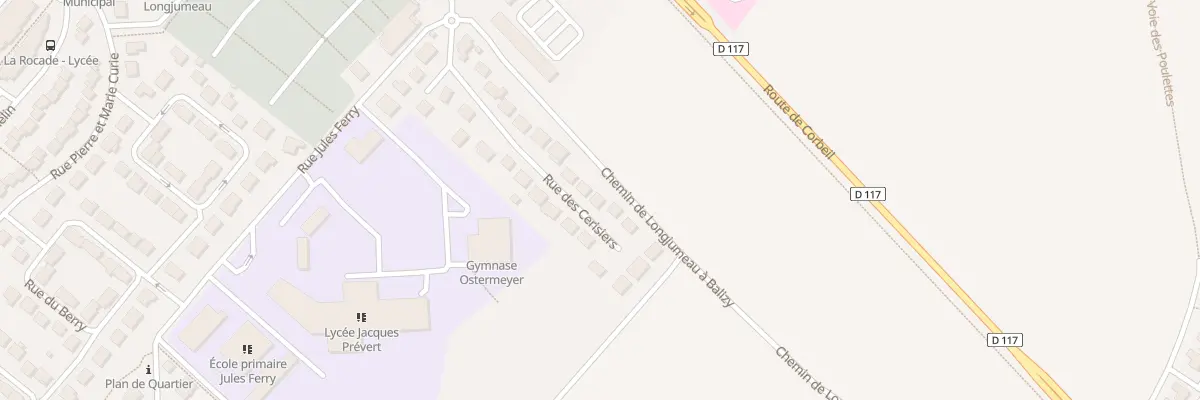 Plan du 10 Rue des Cerisiers à Longjumeau