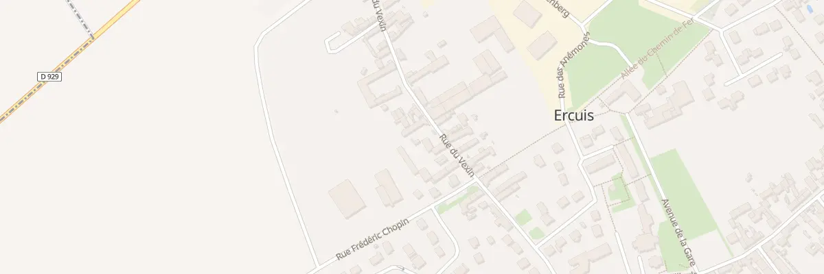 Plan du 265 Rue du Vexin à Ercuis