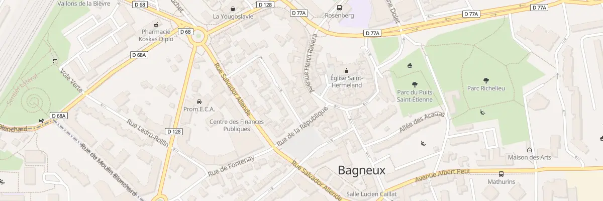 Plan du 2B Rue Dampierre à Bagneux