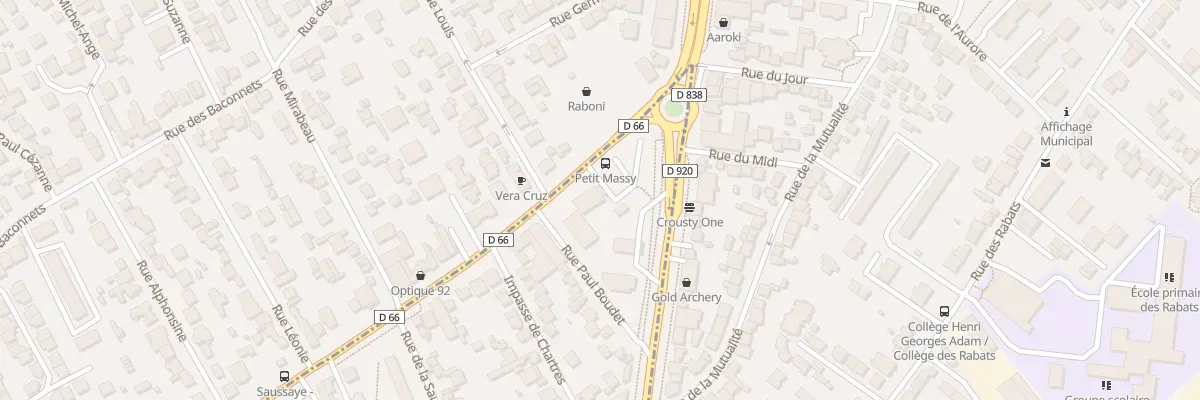 Plan du 1 Rue Paul Boudet à Massy