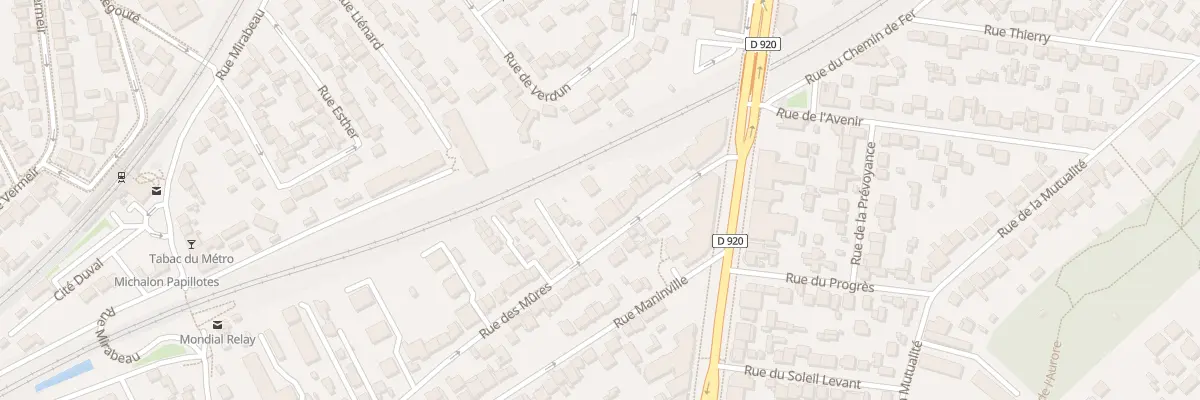 Plan du 20 Rue des Mûres à Antony