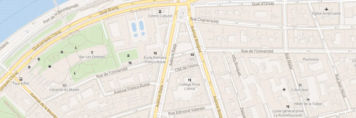 Plan du 183 Rue de l’Université à Paris 7e Arrondissement