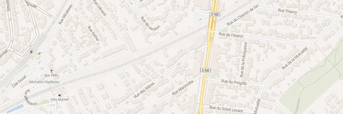 Plan du 18 Rue des Mûres à Antony