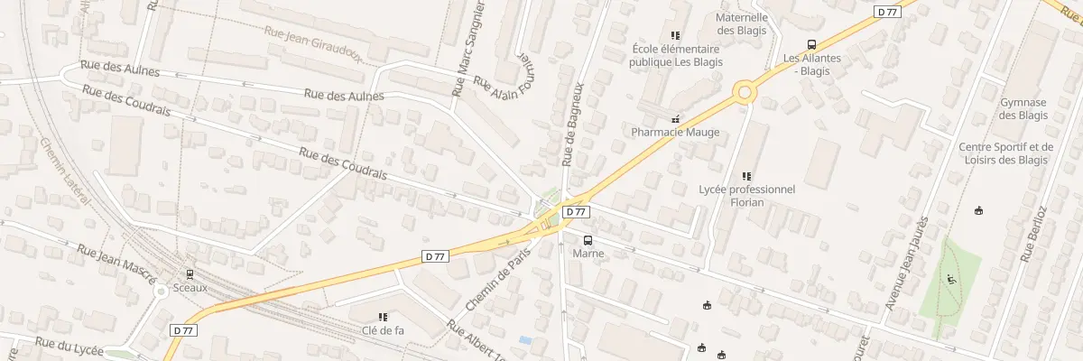 Plan du 15 Rue de Bagneux à Sceaux