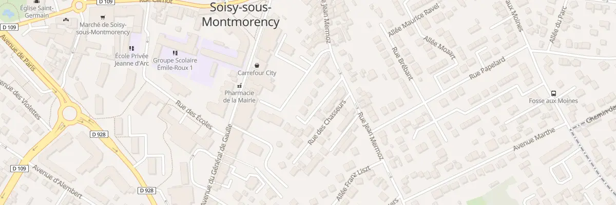 Plan du 8 All Didier Daurat à Soisy-sous-Montmorency