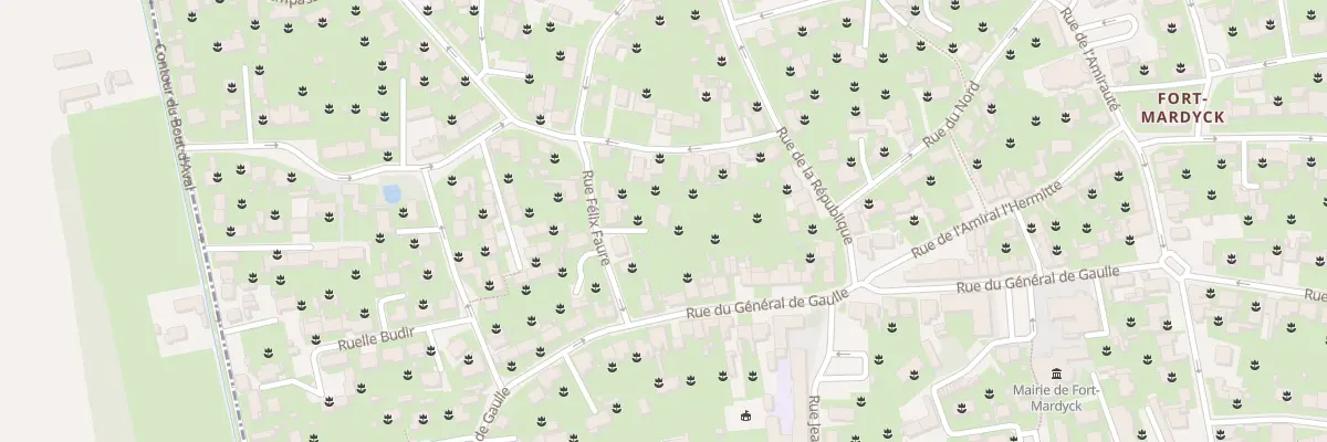 Plan du 6 Rue Felix Faure Fort Mardyck à Dunkerque