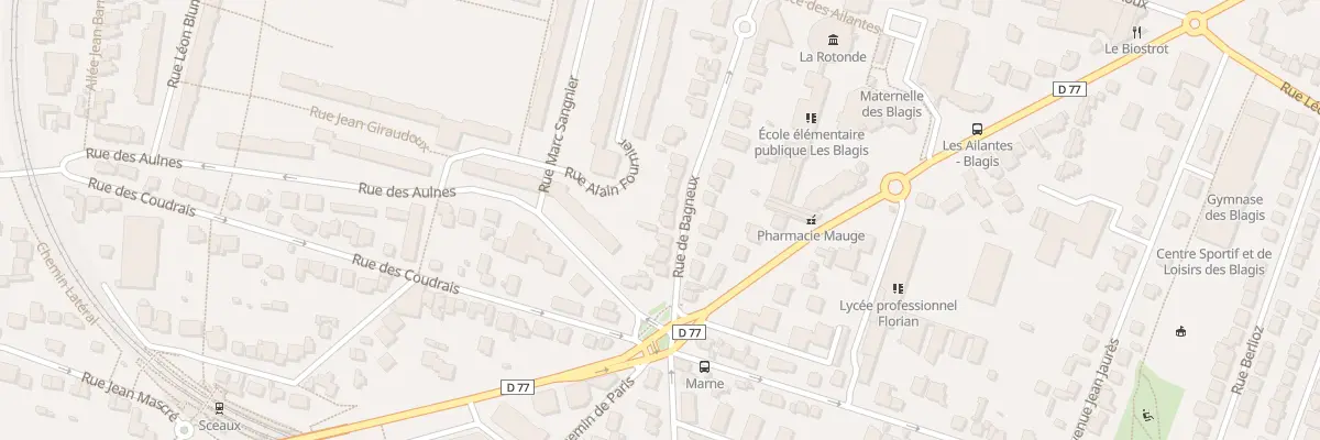 Plan du 23 Rue de Bagneux à Sceaux