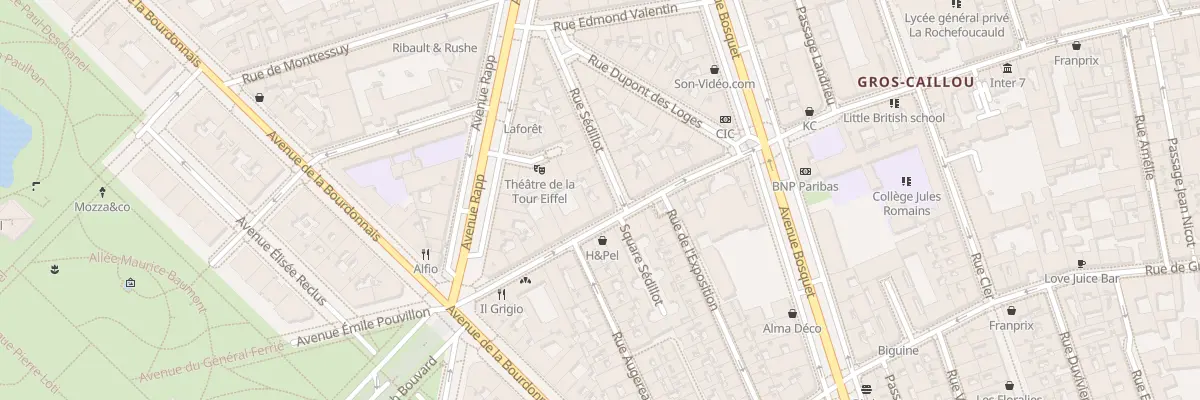 Plan du 114 Rue Saint-Dominique à Paris 7e Arrondissement