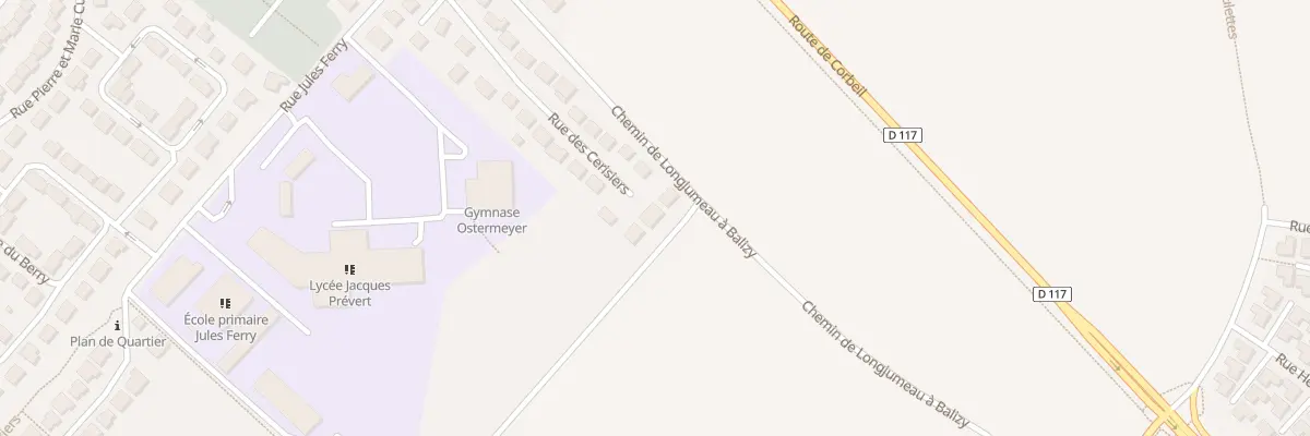 Plan du 14 Rue des Cerisiers à Longjumeau