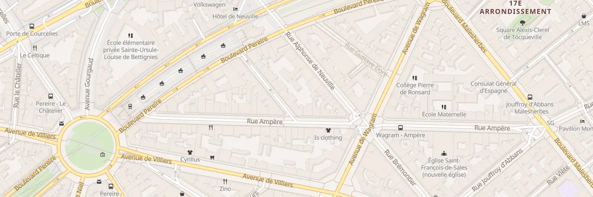 Plan du 4 Rue Puvis de Chavannes à Paris 17e Arrondissement