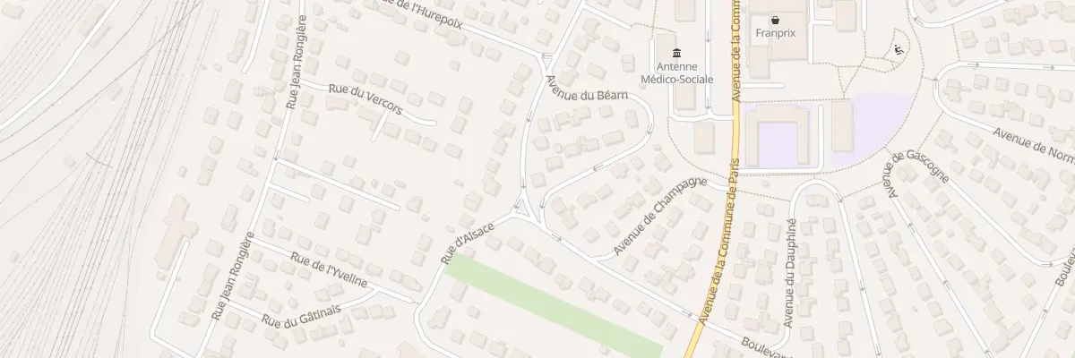 Plan du 22 Av du Bearn à Brétigny-sur-Orge