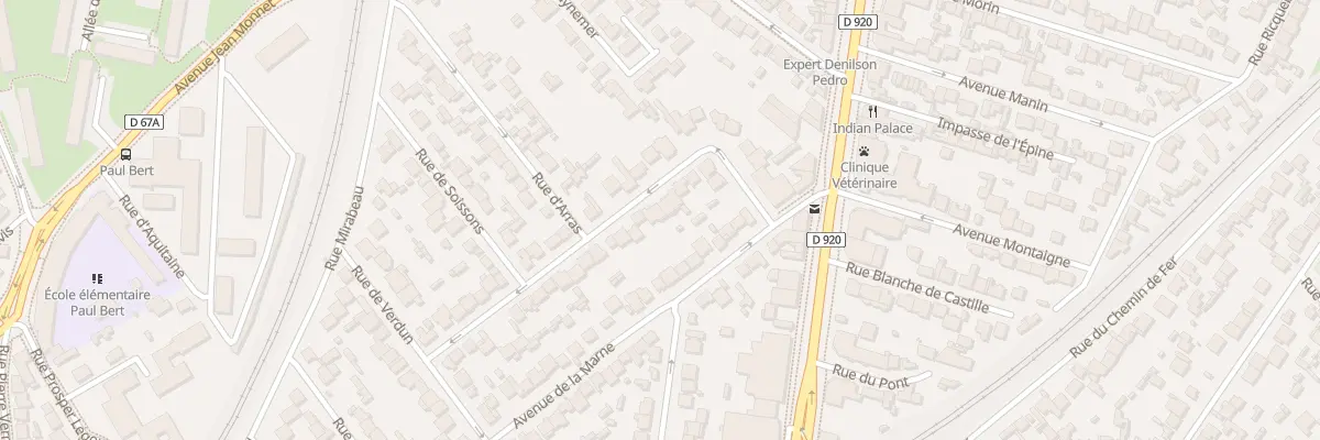 Plan du 11 Rue de Reims à Antony