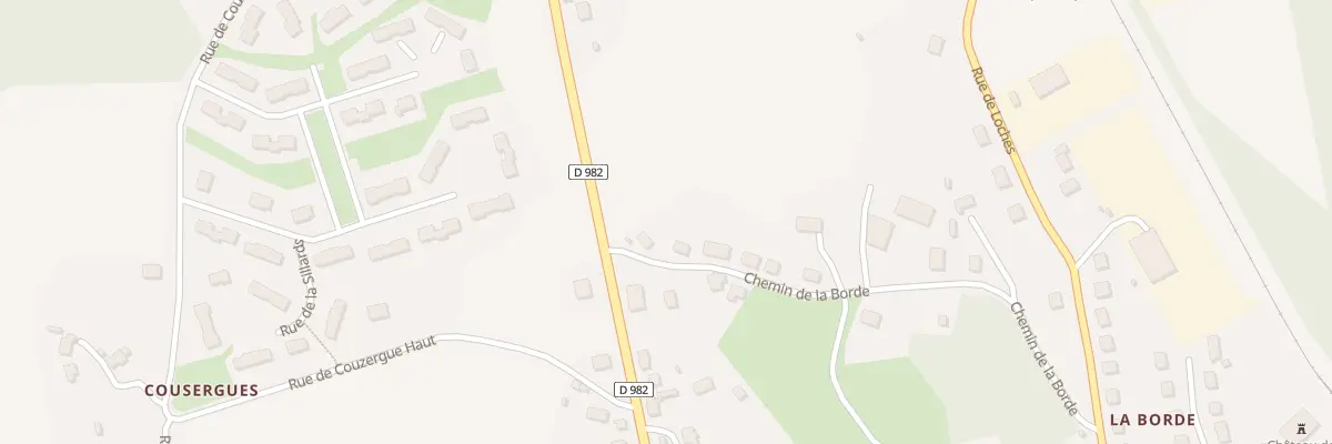 Plan du 1 Che de la Borde à Ussel