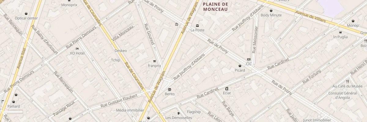Plan du 108 Rue Jouffroy d’Abbans à Paris 17e Arrondissement