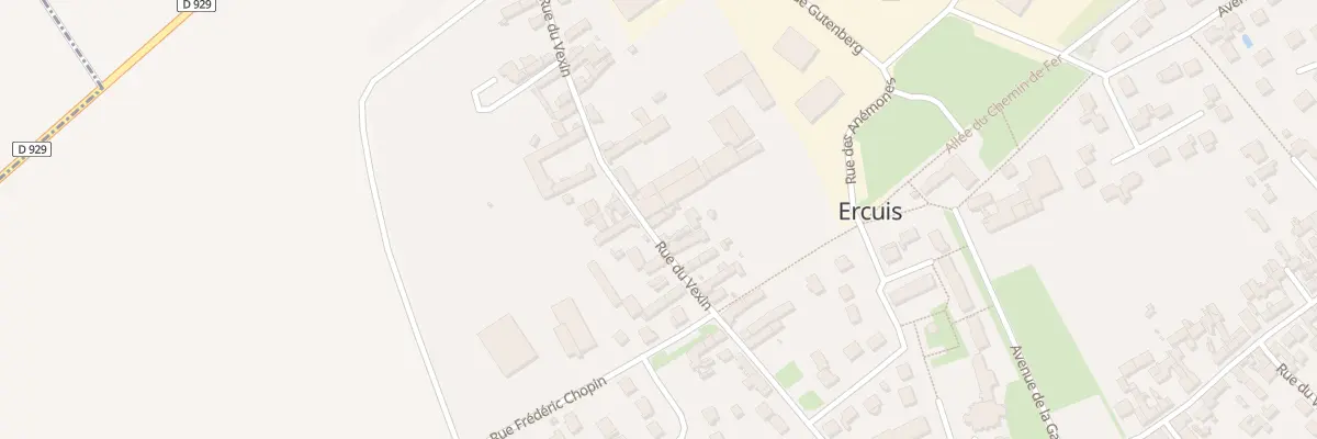 Plan du 274 Rue du Vexin à Ercuis