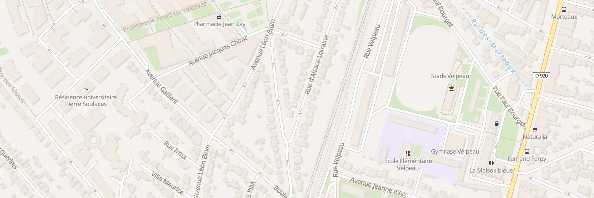 Plan du 5 Rue d’Alsace Lorraine à Antony
