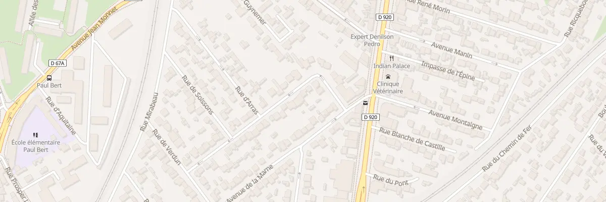 Plan du 9 Rue de Reims à Antony