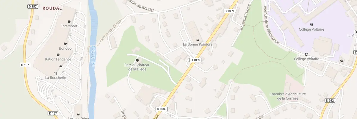 Plan du 16 Av Turgot à Ussel