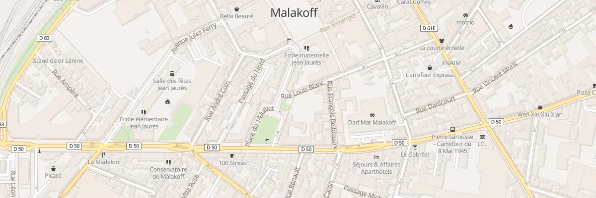 Plan du 31 Rue Louis Blanc à Malakoff