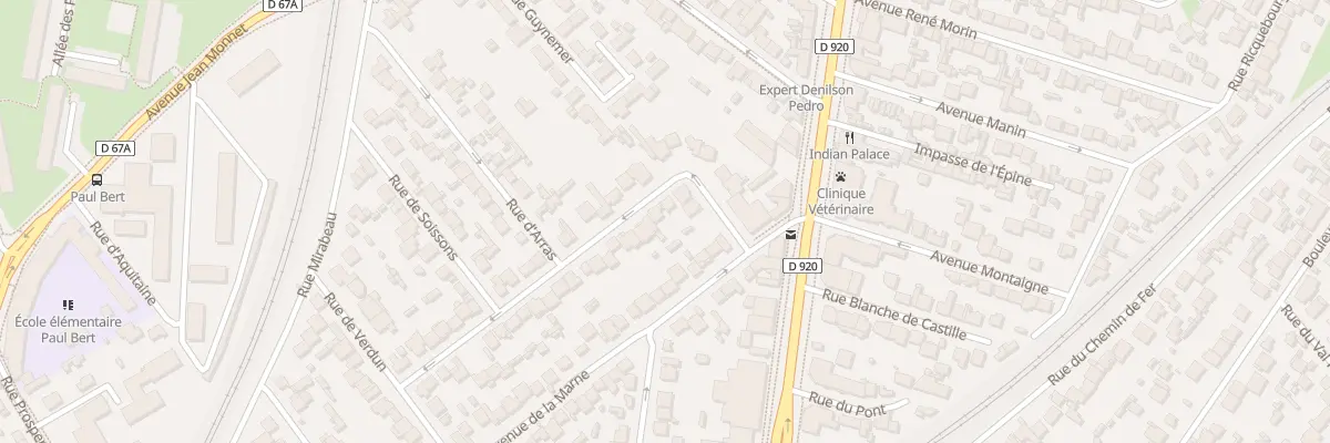 Plan du 7 Rue de Reims à Antony