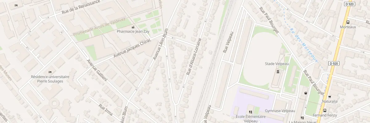 Plan du 13 Rue d’Alsace Lorraine à Antony